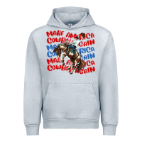 Heather Grey make america cowboy again Urban Hoodie - MaliasSmallBusiness