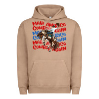 Pigment Burro make america cowboy again Urban Hoodie - MaliasSmallBusiness