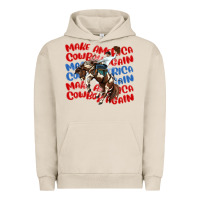 Pigment French Oak make america cowboy again Urban Hoodie - MaliasSmallBusiness