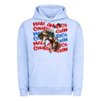 Pigment Grape Ice make america cowboy again Urban Hoodie - MaliasSmallBusiness