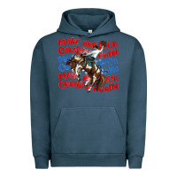 Pigment Midnight Navy make america cowboy again Urban Hoodie - MaliasSmallBusiness