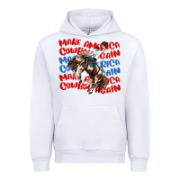 White make america cowboy again Urban Hoodie - MaliasSmallBusiness