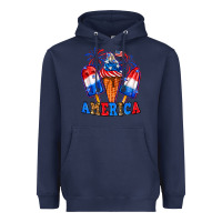 Navy 4th of July America ice creams Heavyweight Hoodie - Neo Western