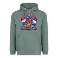 Sage 4th of July America ice creams Heavyweight Hoodie - Neo Western
