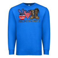 True Royal peace love america Premium Sweatshirt - CowhideDigitalArt