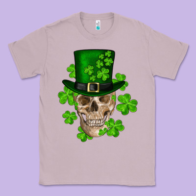St. Patrick's Day Skull Classic Tee Designed By Ranaportraitstore