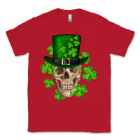 Red st. patrick's day skull Classic Tee - RanaPortraitStore