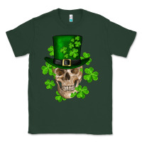 Sports Green st. patrick's day skull Classic Tee - RanaPortraitStore