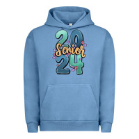 Pigment Pebble Blue senior 2024 Urban Hoodie - MaliasSmallBusiness