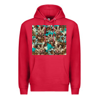 Cardinal western cowhide sunflower baby cow Premium Hoodie - BarkalooDesign