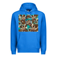 True Royal western cowhide sunflower baby cow Premium Hoodie - BarkalooDesign