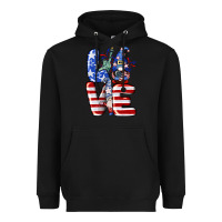 Black Love 4th of July with gnomes 4th of july Heavyweight Hoodie - CowGirlArtShop