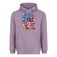 Lavender Love 4th of July with gnomes 4th of july Heavyweight Hoodie - CowGirlArtShop