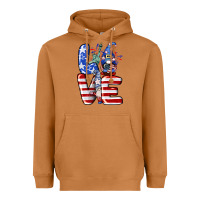 Meerkat Love 4th of July with gnomes 4th of july Heavyweight Hoodie - CowGirlArtShop