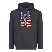 Smoke Love 4th of July with gnomes 4th of july Heavyweight Hoodie - CowGirlArtShop