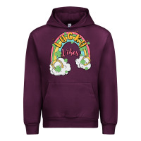 Mauve Wine lucky vibes Urban Hoodie - MaliasSmallBusiness