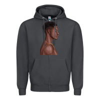 Smoke afro black man Zipper Hoodie - texasbilliewilder