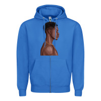 True Royal afro black man Zipper Hoodie - texasbilliewilder
