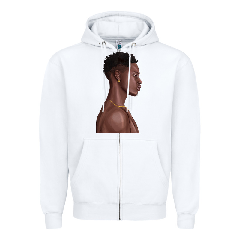 Afro Black Man Zipper Hoodie by texasbilliewilder | Teevron