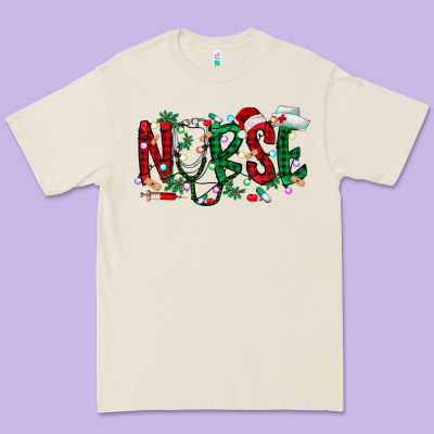 Nurse Christmas Premium Tee Designed By Racoondesign