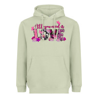 Matcha all you need is love valentine's day Heavyweight Hoodie - FaDigitalArtStudio