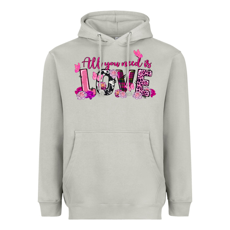 All You Need Is Love Valentine's Day Heavyweight Hoodie by FaDigitalArtStudio | Teevron