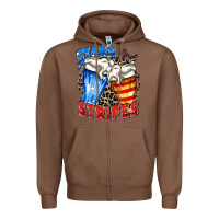 Chestnut stars and stripes beer Zipper Hoodie - Zillion Design Studio