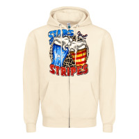 Sandshell stars and stripes beer Zipper Hoodie - Zillion Design Studio