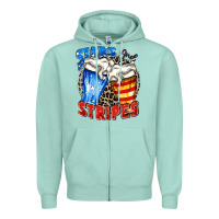 Seafoam stars and stripes beer Zipper Hoodie - Zillion Design Studio
