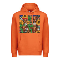 Carrot western cactus sunflower highlands cow Premium Hoodie - BarkalooDesign