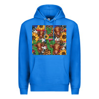 True Royal western cactus sunflower highlands cow Premium Hoodie - BarkalooDesign