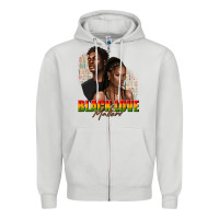 Dove Grey afro black love matters Zipper Hoodie - texasbilliewilder