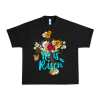 Black he is rısen with cross and butterfly Urban Heavy Tee - Artiststas