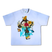 Grape Ice he is rısen with cross and butterfly Urban Heavy Tee - Artiststas