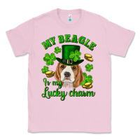 Bubblegum Pink st.patrick's day my beagle is my lucky charm Classic Tee - RanaPortraitStore