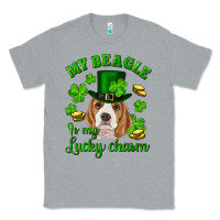 Heather Grey st.patrick's day my beagle is my lucky charm Classic Tee - RanaPortraitStore