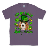 Lavender st.patrick's day my beagle is my lucky charm Classic Tee - RanaPortraitStore