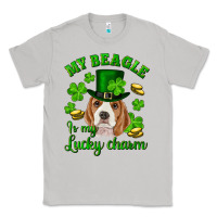 Moon Dust st.patrick's day my beagle is my lucky charm Classic Tee - RanaPortraitStore