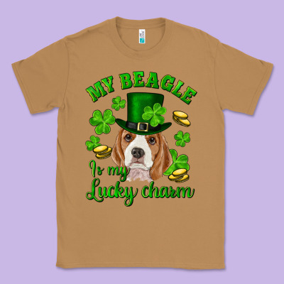 St.patrick's Day My Beagle Is My Lucky Charm Classic Tee Designed By Ranaportraitstore