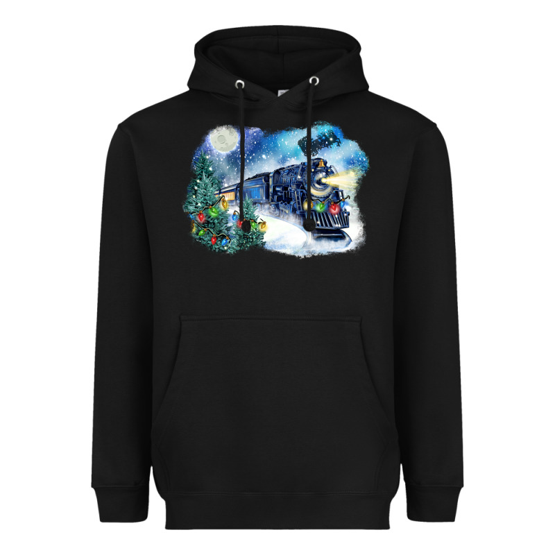 Polar Express Winter Heavyweight Hoodie by FaDigitalArtStudio | Teevron