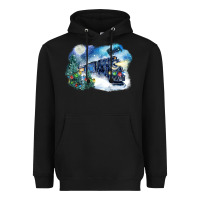 Black polar express winter Heavyweight Hoodie - FaDigitalArtStudio