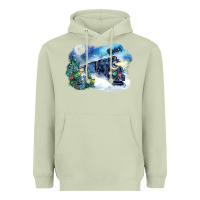 Matcha polar express winter Heavyweight Hoodie - FaDigitalArtStudio