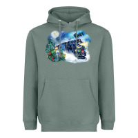 Sage polar express winter Heavyweight Hoodie - FaDigitalArtStudio