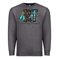 Charcoal Heather rt respiraory therapist Premium Sweatshirt - CowhideDigitalArt