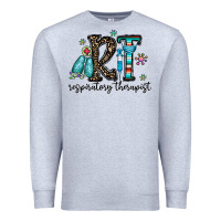 Heather Grey rt respiraory therapist Premium Sweatshirt - CowhideDigitalArt