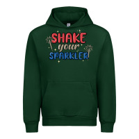 Forest Green 4th of july america shake your sparkler Urban Hoodie - MaliasSmallBusiness