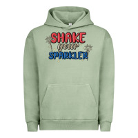 Pigment Oil Green 4th of july america shake your sparkler Urban Hoodie - MaliasSmallBusiness