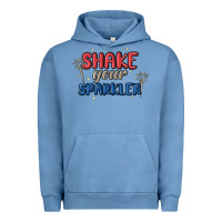 Pigment Pebble Blue 4th of july america shake your sparkler Urban Hoodie - MaliasSmallBusiness