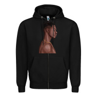 Black afro black man Zipper Hoodie - texasbilliewilder