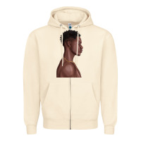 Sandshell afro black man Zipper Hoodie - texasbilliewilder